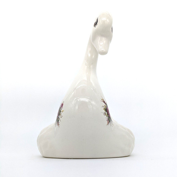 Vintage Swan Towel Holder VB Athena Rose Rhapsody Ceramic w/ Rose Motif - Picture 3 of 8